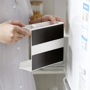 Étagères magnétiques pour réfrigérateur de cuisine, forme cubique, finition brillante, design classique, installation sans perçage, capacité 0-1L, 5kg - Product Image 4