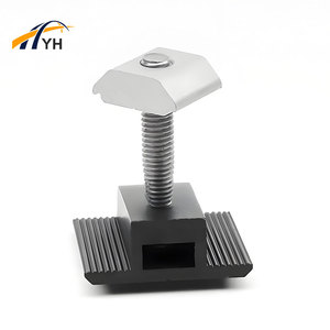Venta caliente negro aleación de aluminio borde medio bloque de presión componente tarjeta deslizante <span class=keywords><strong>instalación</strong></span> <span class=keywords><strong>fotovoltaica</strong></span> - Product Image 1