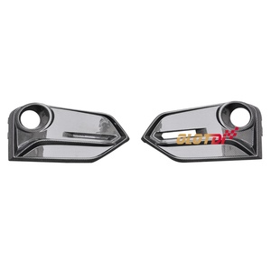 Nouvelles protections de feux antibrouillard avant en fibre de carbone style OTD avec ailerons et éventails pour Honda Civic 10ème génération TYPE R FK8 - Tuning automobile - Product Image 2