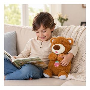 CE ASTM AI Bunny Plush Doll Intelligent Voice Chat Emotional Companion Storytelling Educational Toy for Kids Wholesale - Product Image 4