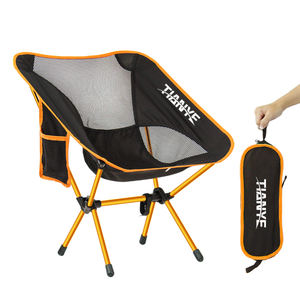 Chaise de camping pliante légère et portable pour pique-nique en plein air, chaise de camping pliante en aluminium avec porte-gobelet - Product Image 1