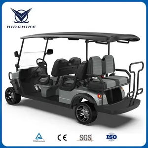 Golf Mini Car CE Certification 6 Passenger Electric Golf Cart Environmental Friendly Disc Brake KingHike Electric Golf Cart