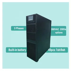 Widely Used Online UPS 20K 30K 40K Electric Power Supply 380V UPS Internal Battery 12V 7AH From Factory