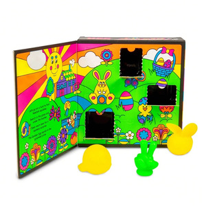 Caja Sorpresa de Pascua con Huevos de Resina Dorados NeeDoh, Juguete Infantil para la Cacería de Huevos Congelados, con Puertas Misteriosas - Product Image 3