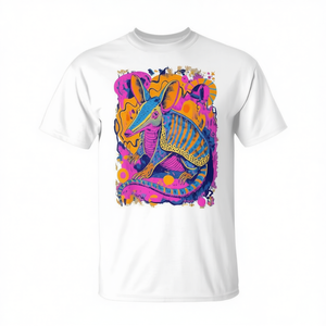 Camiseta con diseño abstracto de armadillo brillante, diseño divertido, talla unisex para adultos - Product Image 2