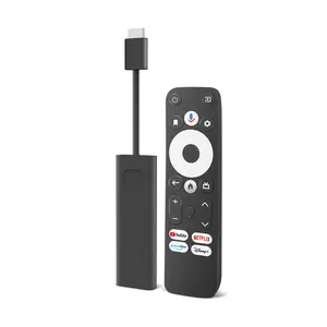 Télécommande à commande vocale certifiée Google android tv box Amlogic S905Y4 Android 11 4k ott smart Android TV Stick