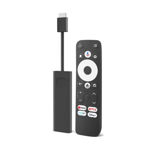 Sprach steuerung Fernbedienung Google zertifizierte Android TV-Box Amlogic S905Y4 Android 11 4k ott Smart Android TV Stick