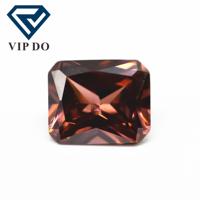 Qualité 5A 3x5-10x14mm, taille princesse octogonale, l-rhodolite/rhodolite, zircone cubique, pierre précieuse en vrac, forme octogonale synthétique, pierre CZ