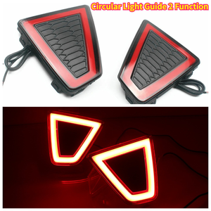 2PCS สำหรับฮอนด้าแจ๊สฟิต 2014 2015 2016 2017 มัลติฟังก์ชั่นรถ LED ไฟตัดหมอกด้านหลังไฟเบรคไฟเลี้ยวไฟย้อนกลับ - Product Image 3