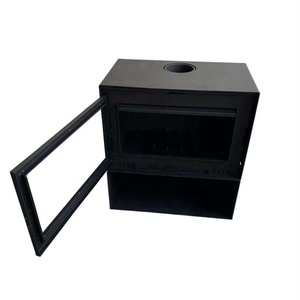 Poêle à <span class=keywords><strong>bois</strong></span> intérieur noir robuste et le plus efficace avec Kit de cheminée - Product Image 5