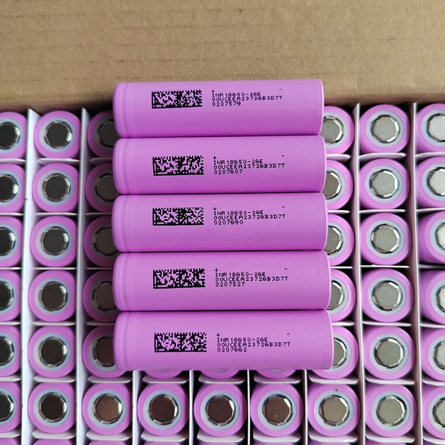 DMEGC Original INR18650 5C Discharge 3.7V LiNiMnCoO2 Cathode 2600mAh Cylindrical Lithium Ion Battery 1000 Cycles for Toys