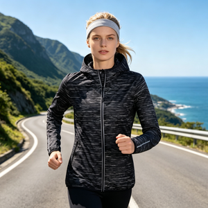 Chaqueta Cortavientos Ligera Personalizada para <span class=keywords><strong>Mujer</strong></span>, con Capucha, para Camping, Versátil, para Ciclismo, <span class=keywords><strong>Anorak</strong></span> de Punto, en Oferta - Product Image 1