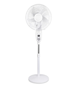 Garantizado 16 pulgadas 18 pulgadas solar recargable soporte de emergencia ventilador de refrigeración por aire con luz LED y control remoto - Product Image 1