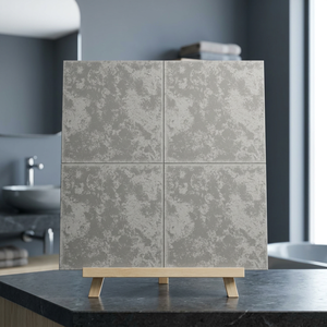 Carreaux de sol en céramique de porcelaine de qualité supérieure, effet fumé brun, 400x400mm, finition mate, imperméables, pour salle de bain - Product Image 3