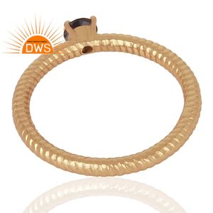 ชุดง่ามอัญมณี iolite ธรรมชาติชุดแหวนออกแบบโรสโกลด์925แหวนเงินเครื่องประดับคอลเลกชันวินเทจ - Product Image 2