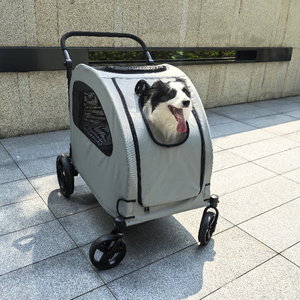 बड़े कुत्तों के वाहक और यात्रा सामान के लिए लक्जरी पेशेवर फोल्डेबल पालतू - Product Image 5