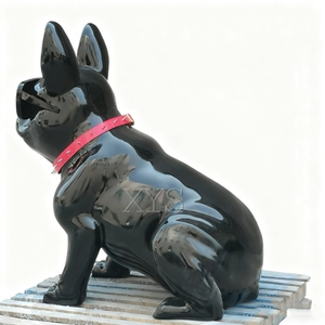 Sculptures de bouledogues <span class=keywords><strong>français</strong></span> en résine de haute qualité personnalisées, figurines d'animaux artistiques pour la décoration de Noël à la maison - Product Image 2