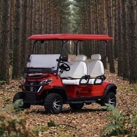 Voiturette de golf électrique puissante à 6 places avec un design classique, véhicule de tourisme certifié EEC et DOT