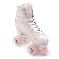 Vente en gros Nouveau modèle de patins à roulettes à talons hauts avec roues jaunes Chaussures de skate clignotantes pour enfants