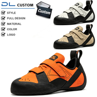 Chaussures d'escalade à scratchs pour hommes, antidérapantes, professionnelles, pour le bouldering, avec logo personnalisé, vente en gros de chaussures