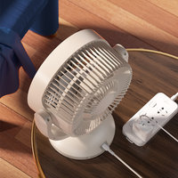 Ventilateur de bureau portable multifonctionnel 2-en-1 à faible bruit, rechargeable par USB, 4 vitesses réglables, avec lumière LED – Meilleures ventes 2026