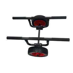Remorque universelle robuste <span class=keywords><strong>pour</strong></span> <span class=keywords><strong>kayak</strong></span>, largeur réglable 6,3"-18,7", roues anti-crevaison de 12 pouces, capacité de 450 lb, matériau EVA, <span class=keywords><strong>pour</strong></span> lacs - Product Image 4