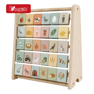 Jouet éducatif en bois de qualité supérieure sur le thème de la ferme, avec <span class=keywords><strong>alphabet</strong></span> et abaque, pour les tout-petits et la maternelle W12A073 - Product Image 1
