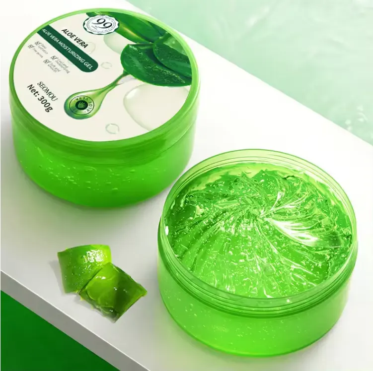 SEOMOU Private Logo Brightening Gel Aloe Vera Face Cream Natural organic 99% pure aloe Vera gel