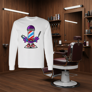 T-shirt à manches longues Barber Pole Master pour barbiers et coiffeurs - Product Image 3