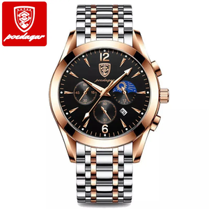 Reloj de Negocios de Lujo para Hombre 829, Correa de Acero Inoxidable, Caja de Aleación, Resistente al Agua, Movimiento de Cuarzo Luminoso - Product Image 6