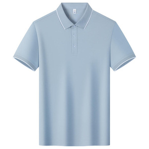 Camiseta Polo Promocional de 220g, Algodón, Cuello Camisero, Manga Corta, Ribete en Contraste, Uniformes de Trabajo de Verano, Logotipo Personalizable, Patrones de Letras - Product Image 2