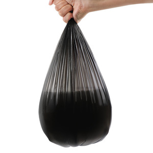 Deli 9573 Household Trash Bags 45x55mm Thickened Black L Size 30 Bags Per Roll - Product Image 1
