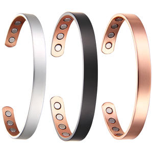 BioMagnetic गहने व्यक्तिगत 99.9% शुद्ध तांबे कफ कंगन चूड़ी कस्टम पुरुषों और महिलाओं कॉपर चुंबकीय कंगन - Product Image 1