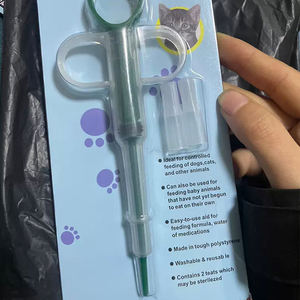 เครื่องจ่ายยาสัตว์เลี้ยงหัวคู่แบบใช้ซ้ำได้เครื่องป้อนเม็ดยาสุนัขสัตว์เลี้ยงแบบพกพาสะดวกเครื่องมือยิงแมว - Product Image 2