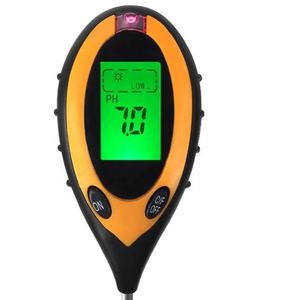 Testeur de sol numérique 4 en 1 avec écran LCD pour le pH, la température et la lumière du soleil pour l'entretien des plantes en intérieur et en extérieur - Product Image 1