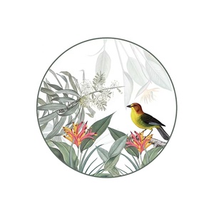 Colorful Plant Design Bone China Four-piece Plate <b>Cheap</b> High Quality Porcelain Ceramic Plate Safe Decal Dinnerware Sets - Product Image 3