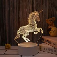 Lampe de décoration pour la Saint-Valentin, lumière LED acrylique pour la nuit, pour cadeaux