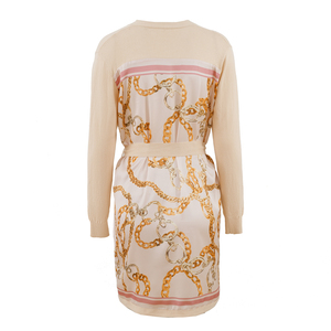 Maglione da donna personalizzato stile <span class=keywords><strong>lungo</strong></span> cappotto in maglia <span class=keywords><strong>con</strong></span> <span class=keywords><strong>cintura</strong></span> sbottonata <span class=keywords><strong>Cardigan</strong></span> alla moda <span class=keywords><strong>con</strong></span> stampa impiombata da donna in maglia <span class=keywords><strong>Cardigan</strong></span> - Product Image 6