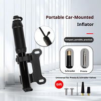 Mini pompe à air manuelle pour vélo, durable, portable, légère, gonfleur de pneus, valve Schrader Presta, accessoires de poche pour VTT