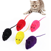 Nouveau jouet à mâcher pour chat, souris en peluche colorée, jouet amusant qui couine pour chat, pour jouer seul, souris mignonne, jouets sonores pour chats