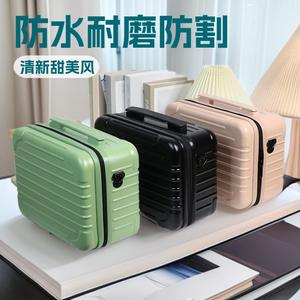 กระเป๋าเครื่องสำอาง Qihui สีดำ วัสดุพีซี ลายทาง ปิดด้วยซิป พกพาสะดวก มีหูหิ้วนุ่ม รุ่น L002 12 ฤดูใบไม้ผลิ 2023 - Product Image 4