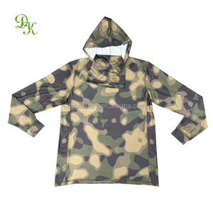 Layanan OEM desain kustom kaus memancing pria cetak sublimasi poliester 100% dengan hoodie - Product Image 5