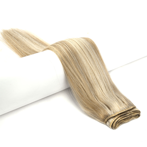 Extensions de cheveux naturels Remy chinois 100 % en gros, trame alignée, double épaisseur, doux, sans perte, couleur claire, lisses naturellement. - Product Image 1