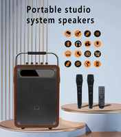 IHOMELIF Système de divertissement portable ultra-puissant BT KTV Lecteur de karaoké à domicile avec haut-parleur de karaoké mobile multifonctionnel