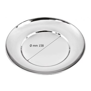 Plato de Acero para Servir de 26 cm, Accesorio Decorativo para Mesa, Sin Caja - Product Image 2