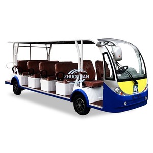 รถรับส่งนักท่องเที่ยวไฟฟ้าสีขาว 72V 14 ที่นั่ง สำหรับรีสอร์ท - Product Image 6