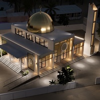 LWS Home Moderner Stil Hausbauer Maßgeschneidertes Design Kirche Vorgefertigtes Haus Leichte Stahlkonstruktion Moschee