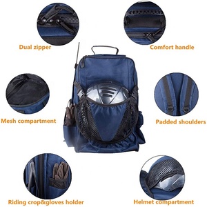 Mochila ecuestre personalizada con cupón de 100, bolso ecuestre de <span class=keywords><strong>tren</strong></span> al aire libre impermeable con soporte de tela para casco - Product Image 5