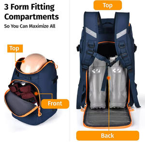 Muestra Gratuita de Bolsa de Esquí Personalizada, Bolsa Impermeable para Snowboard, Mochila de Senderismo de 55L, Mochila de Viaje Aérea, Casco, Esquís, Botas de Snowboard - Product Image 3