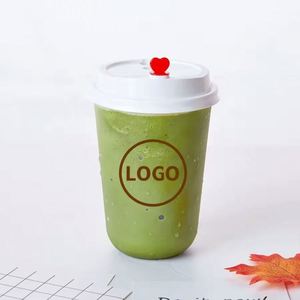 Vaso de Café de Plástico PP de 16 oz/22 oz, con Forma de U, para Bebidas Calientes, con Tapa y Logotipo Personalizado - Product Image 1